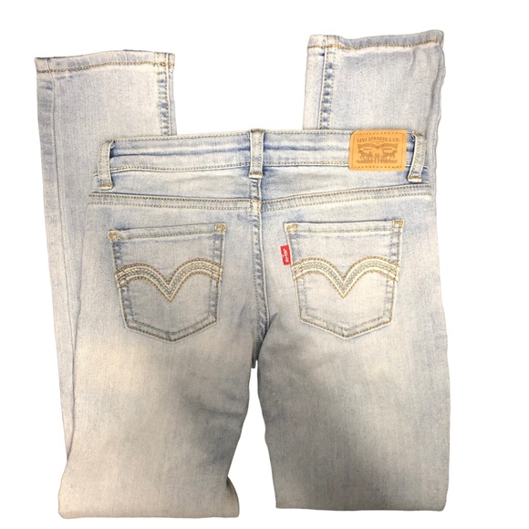 Girl’s Levi’s 711 Skinny Jeans Light Wash - Picture 3 of 7